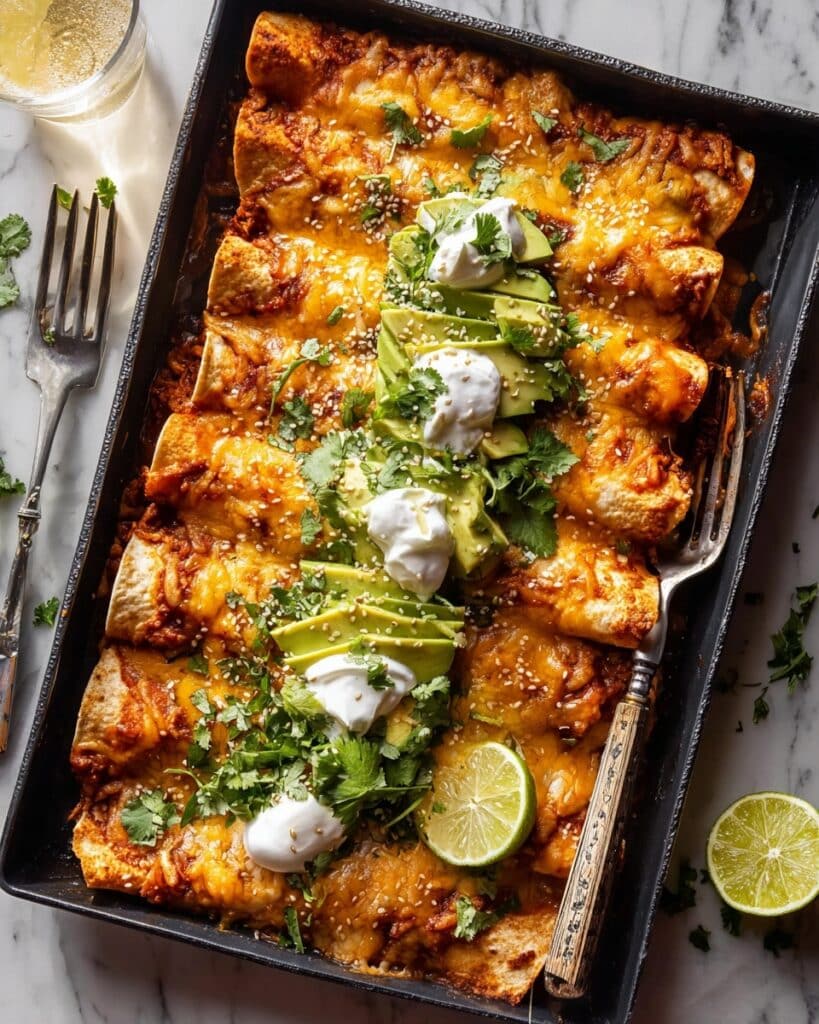 Crispy Black Bean Sweet Potato Enchiladas Recipe