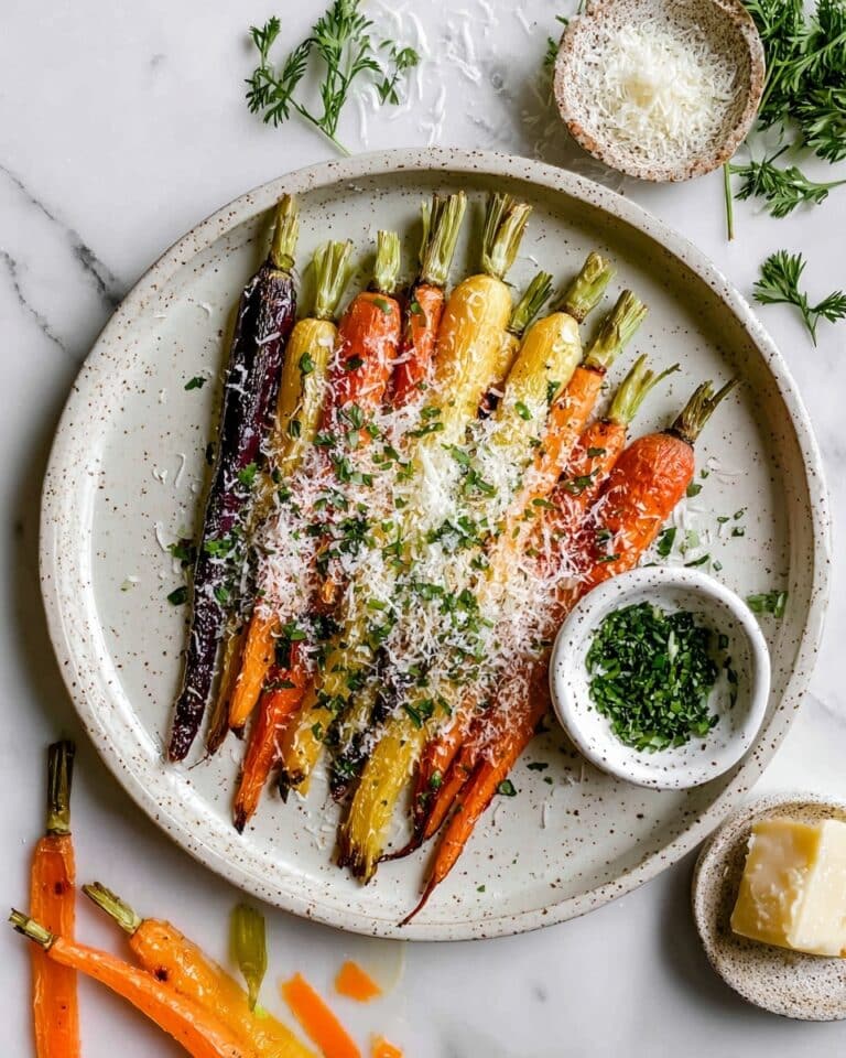 Air Fryer Carrots with Parmesan and Parsley Recipe