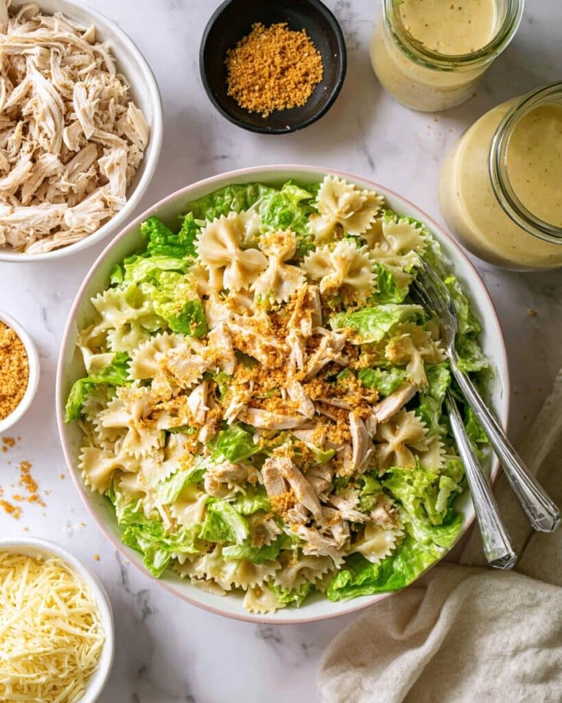 Chicken Caesar Pasta Salad Recipe