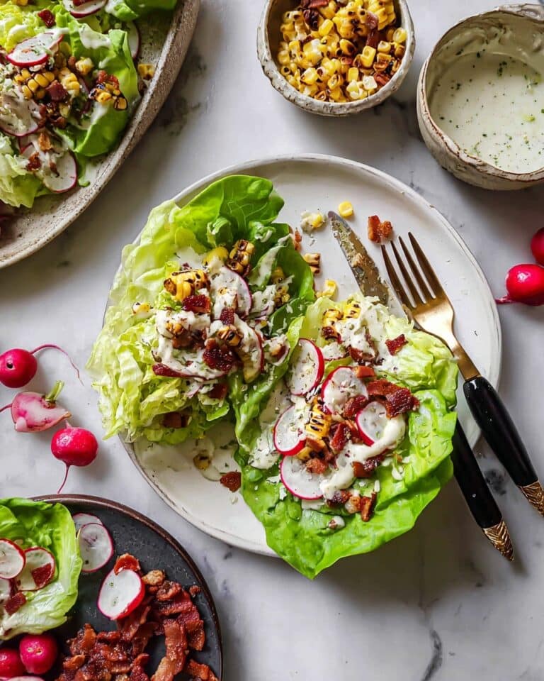 Butter Lettuce Salad with Charred Corn, Prosciutto, and Dill Dressing Recipe