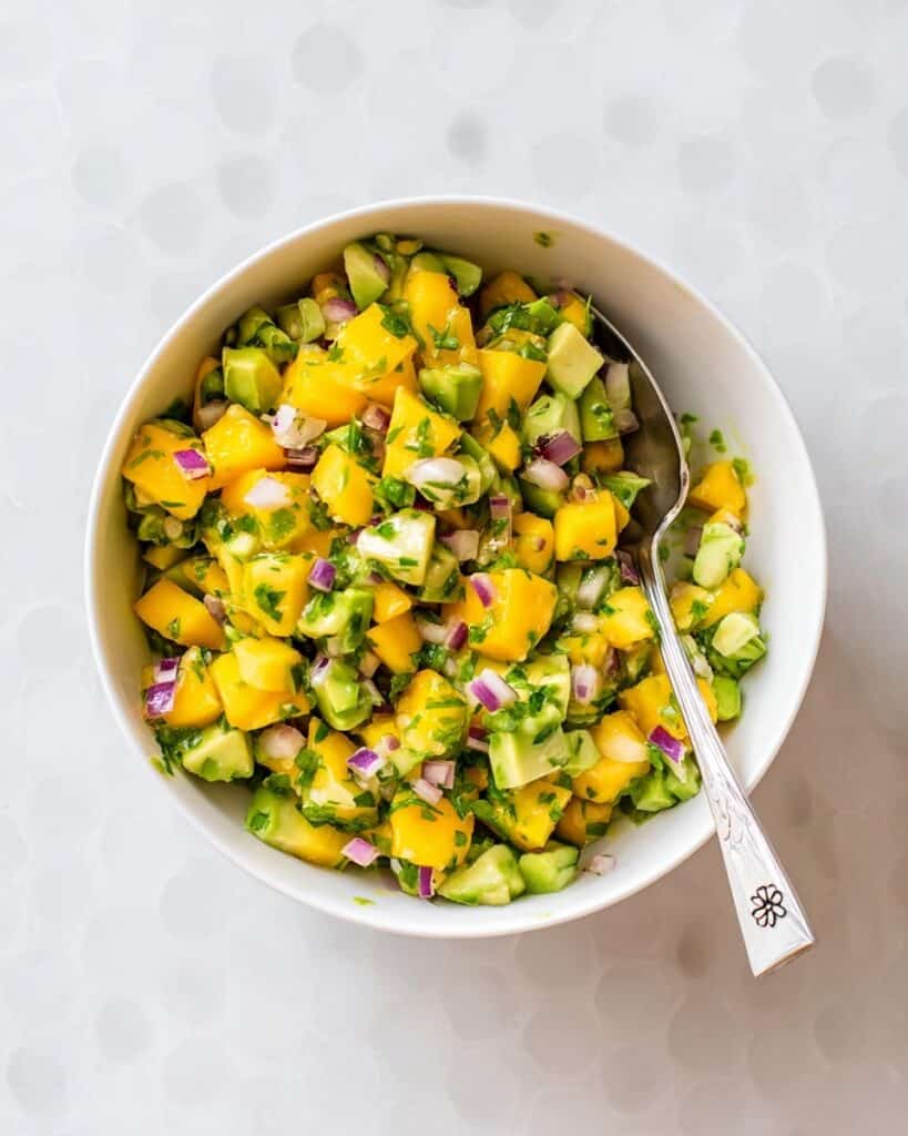 Spicy Avocado Mango Salsa Recipe