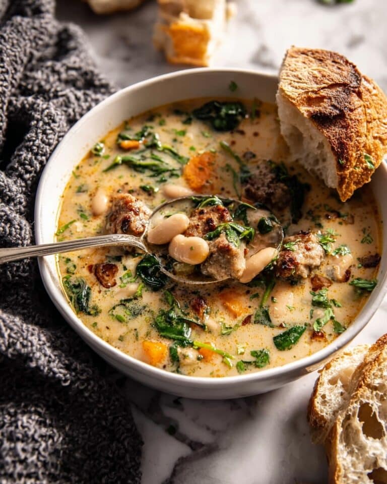 Creamy Tuscan White Bean Lemon Soup Recipe