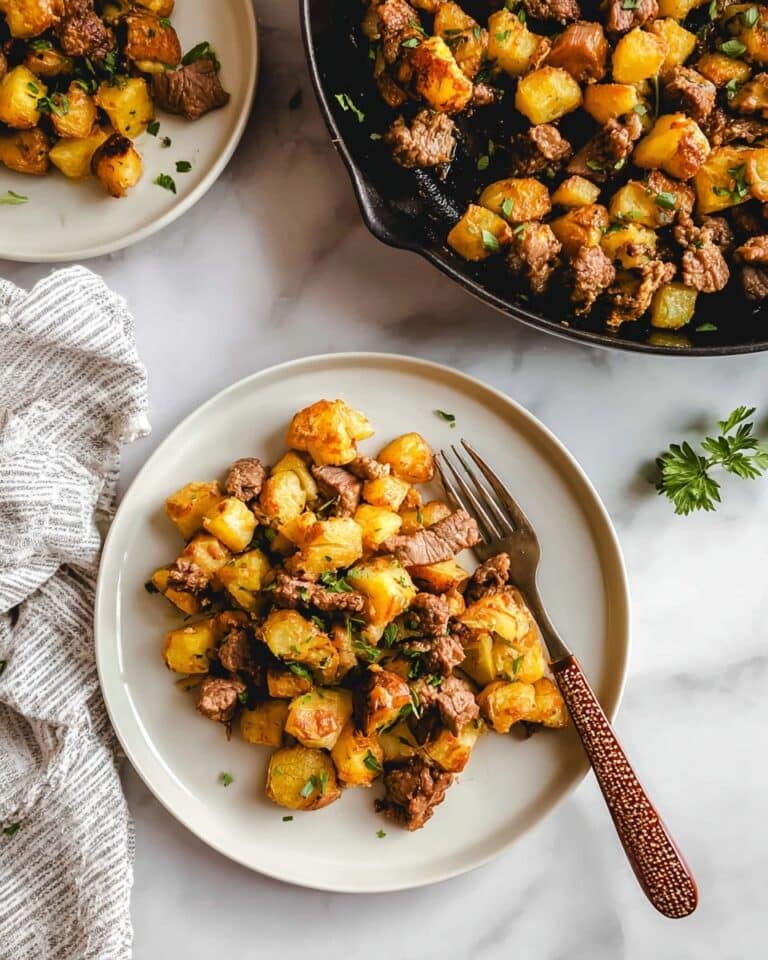 Steak Bites with Crispy Yukon Gold Potatoes Recipe