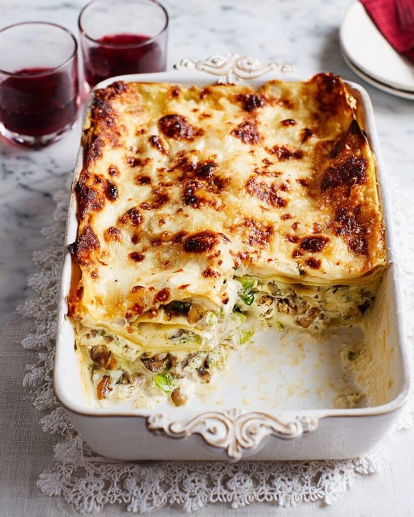Winter Greens, Walnut & Sage Lasagne Recipe