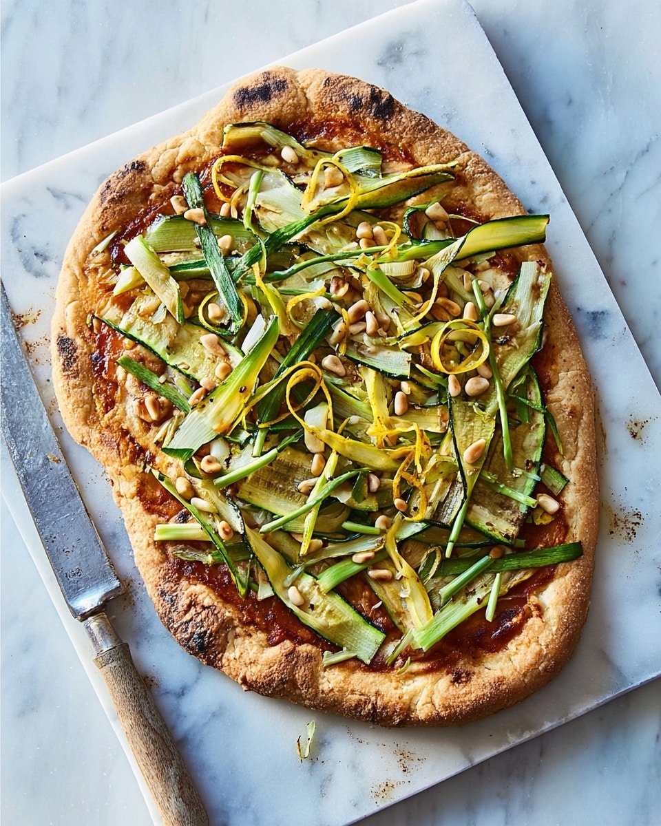 Charred Courgette, Lemon & Goat’s Cheese Galette Recipe