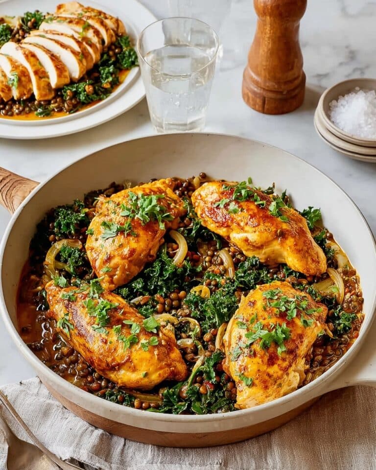 Schmaltzy Lentils with Chicken, Olives & Lemon Recipe