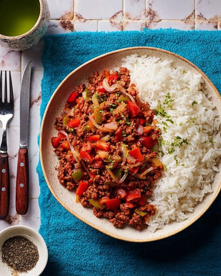 Juicy Jamaican Bully Beef Stir-Fry with Rice Recipe