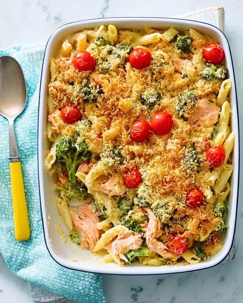 Pesto Salmon Pasta Bake Recipe