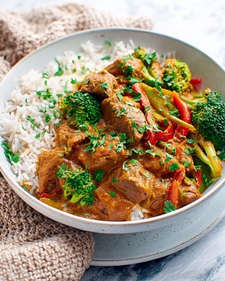 Lamb Dopiaza with Broccoli Rice Recipe