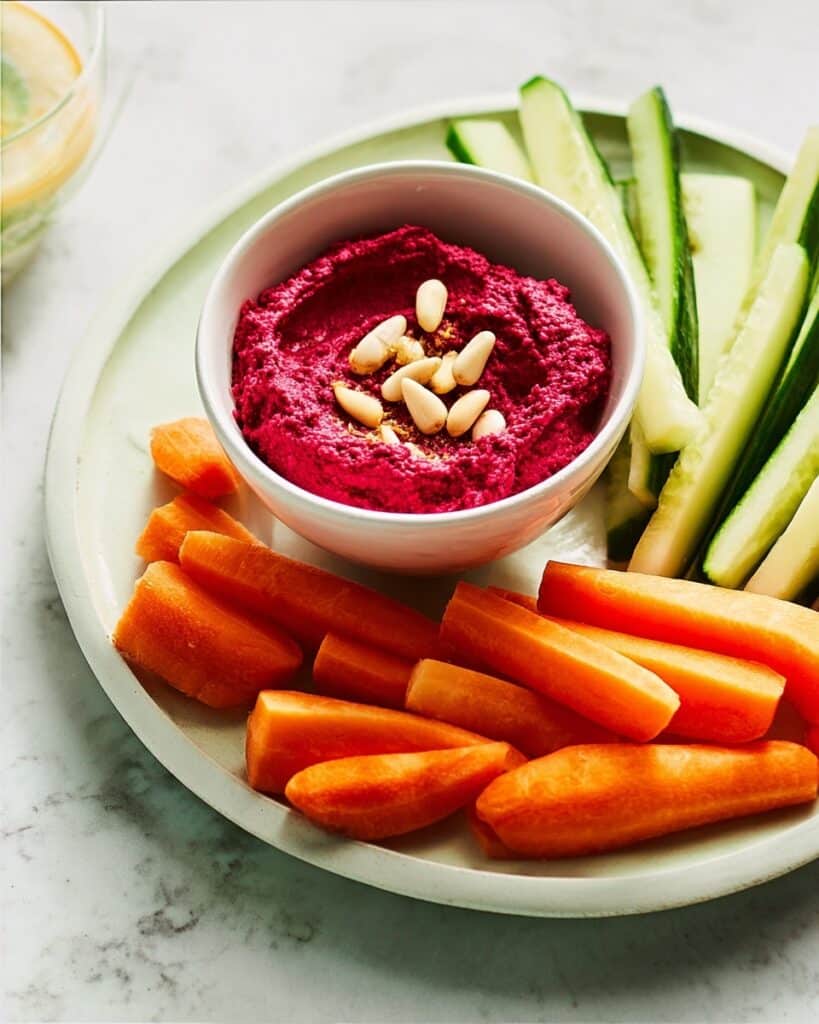 Creamy Beetroot Hummus Recipe