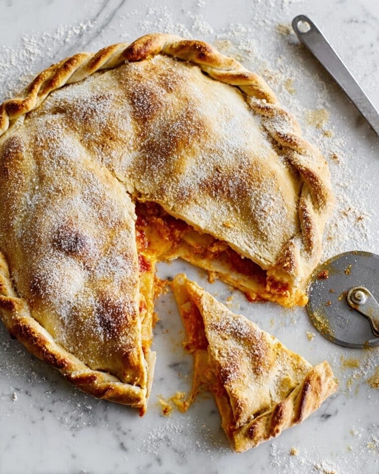 Vegetarian Aubergine and Roasted Pepper Pizza Pie Recipe