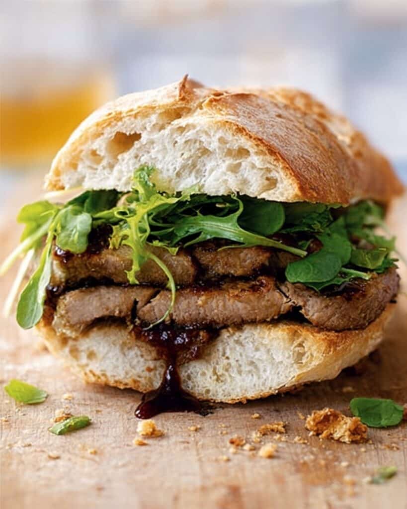Steak and Caramelised Onion Sandwich Recipe