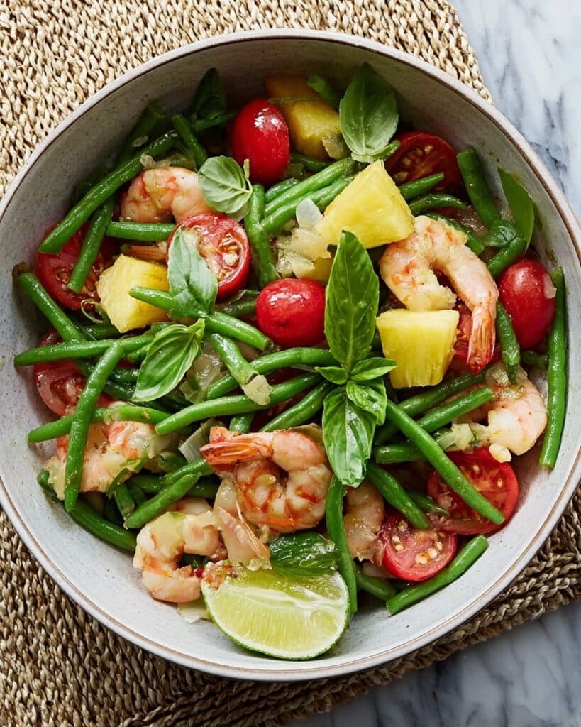 Thai Prawns with Pineapple and Green Beans Recipe