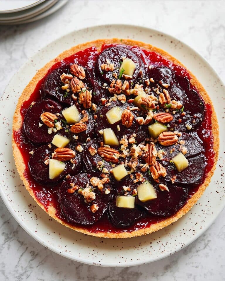 Honey Roast Beetroot & Wensleydale Tart Tartine Recipe