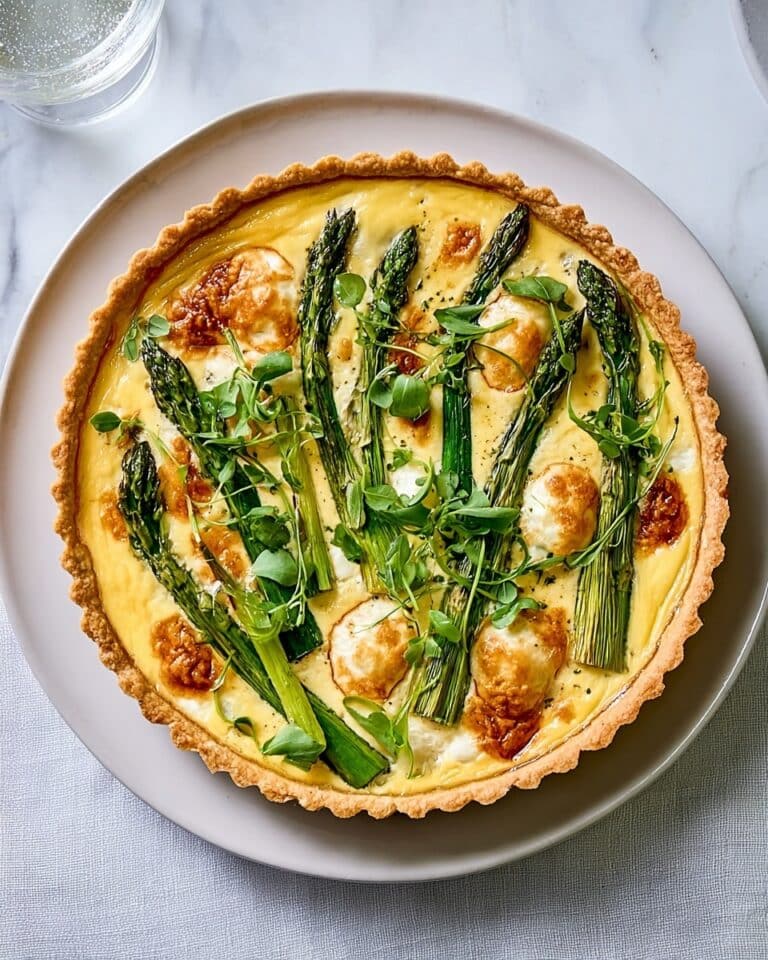 Double Cheese & Spring Vegetable Tart Recipe