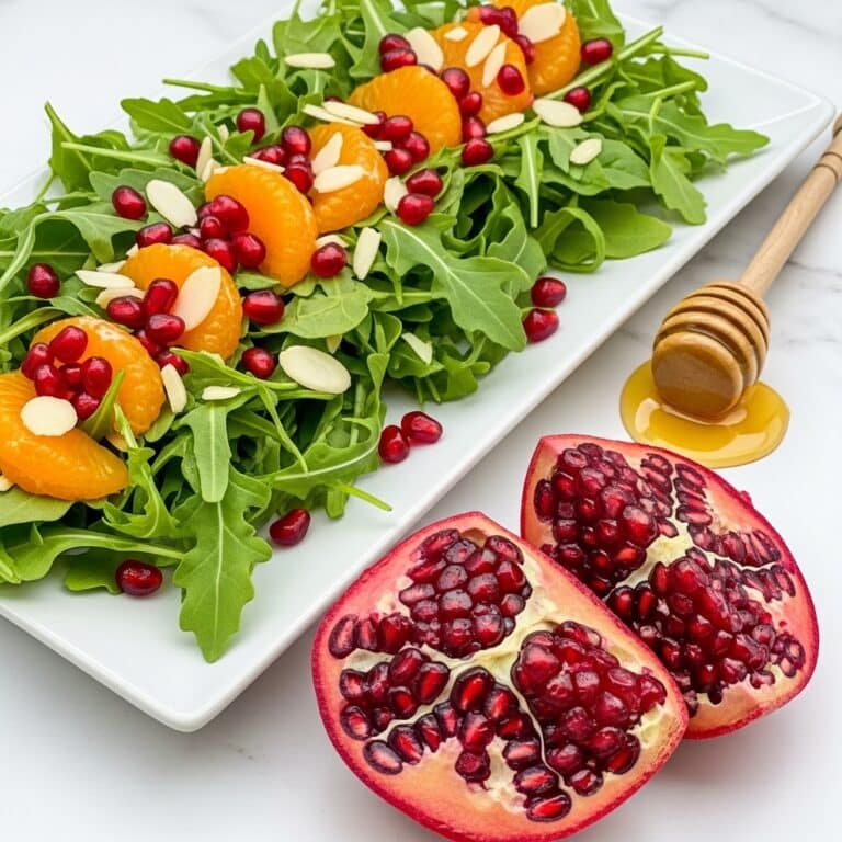 Citrus Watercress Salad with Pomegranate Seeds and Almonds Recipe
