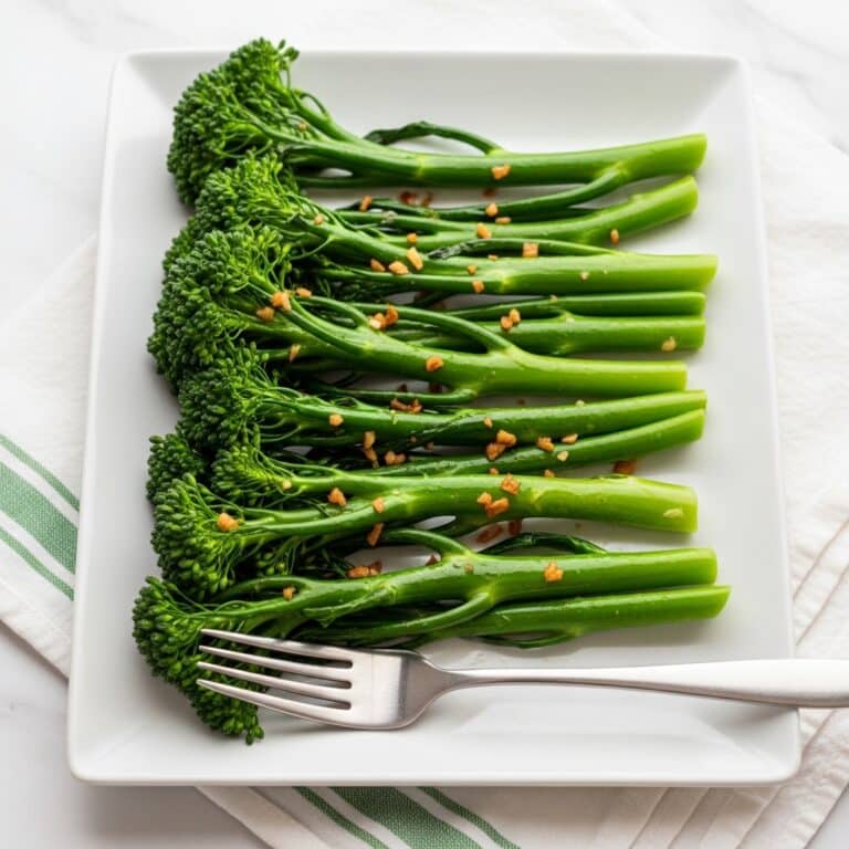 Air Fryer Broccolini with Garlic, Nutritional Yeast, and Tajin Recipe