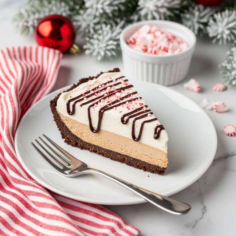 Candy Cane Ganache Pie Recipe