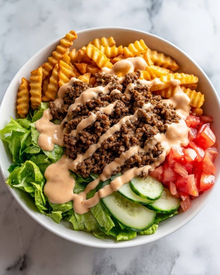 Burger Bowls with House Sauce and Ranch Fries Recipe