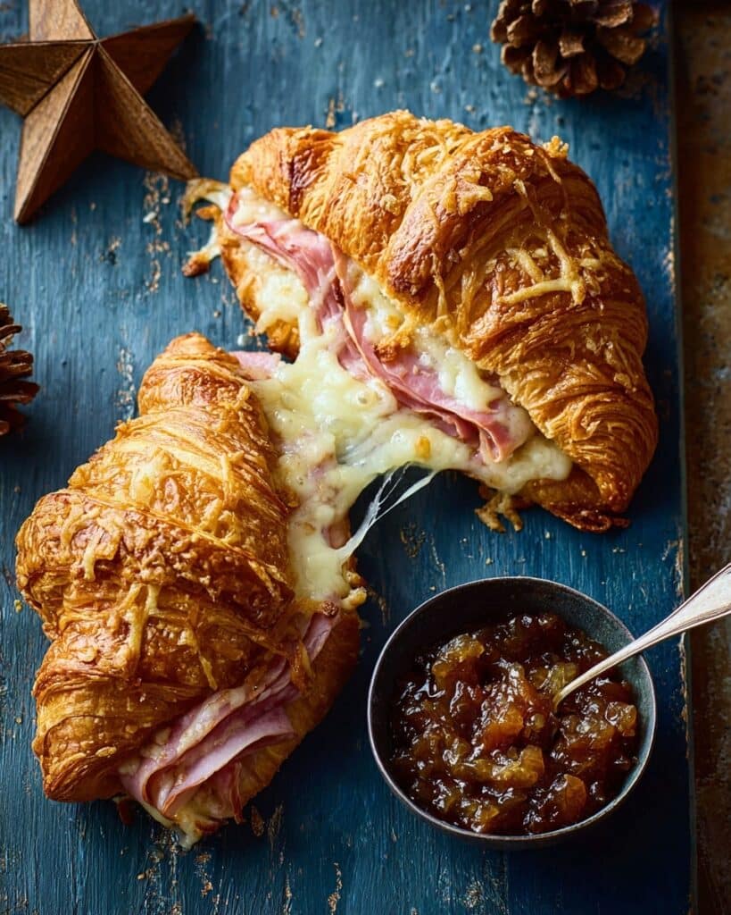 Ham & Cheese Croissants Recipe