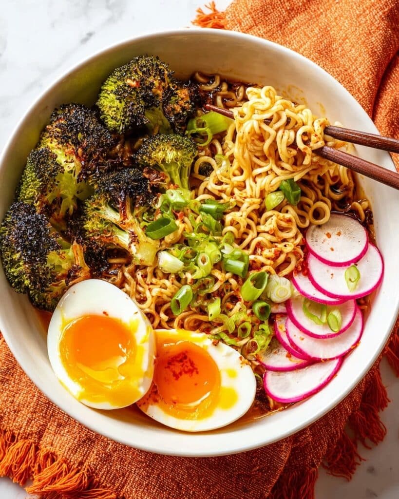 Roast Broccoli & Sesame Ramen Noodle Bowls Recipe
