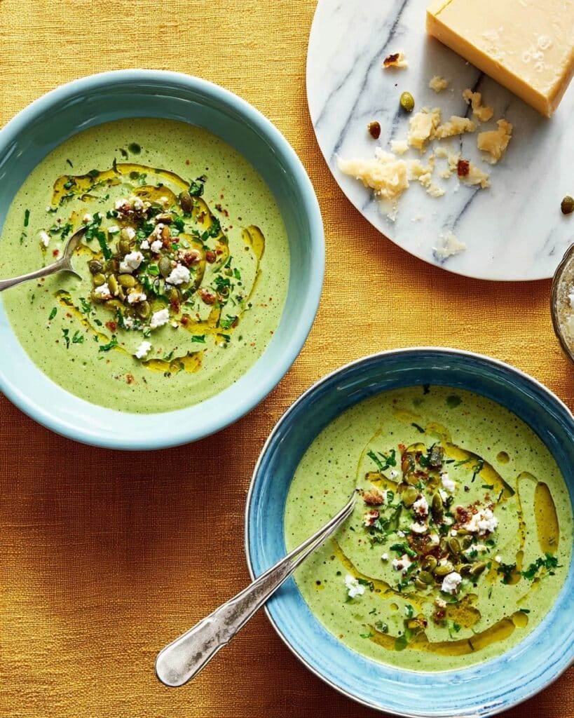 Purple Sprouting Broccoli, Blue Cheese & Buttermilk Soup Recipe