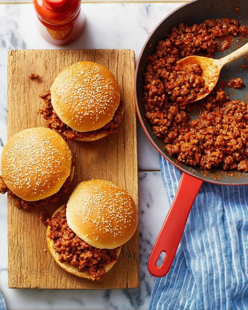 Hearty Homemade Sloppy Joes with Beef and Vegetables Recipe