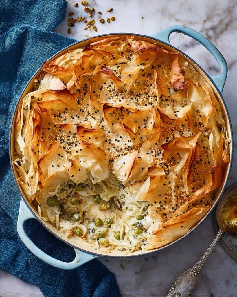 Creamy Greens Pot Pie Recipe