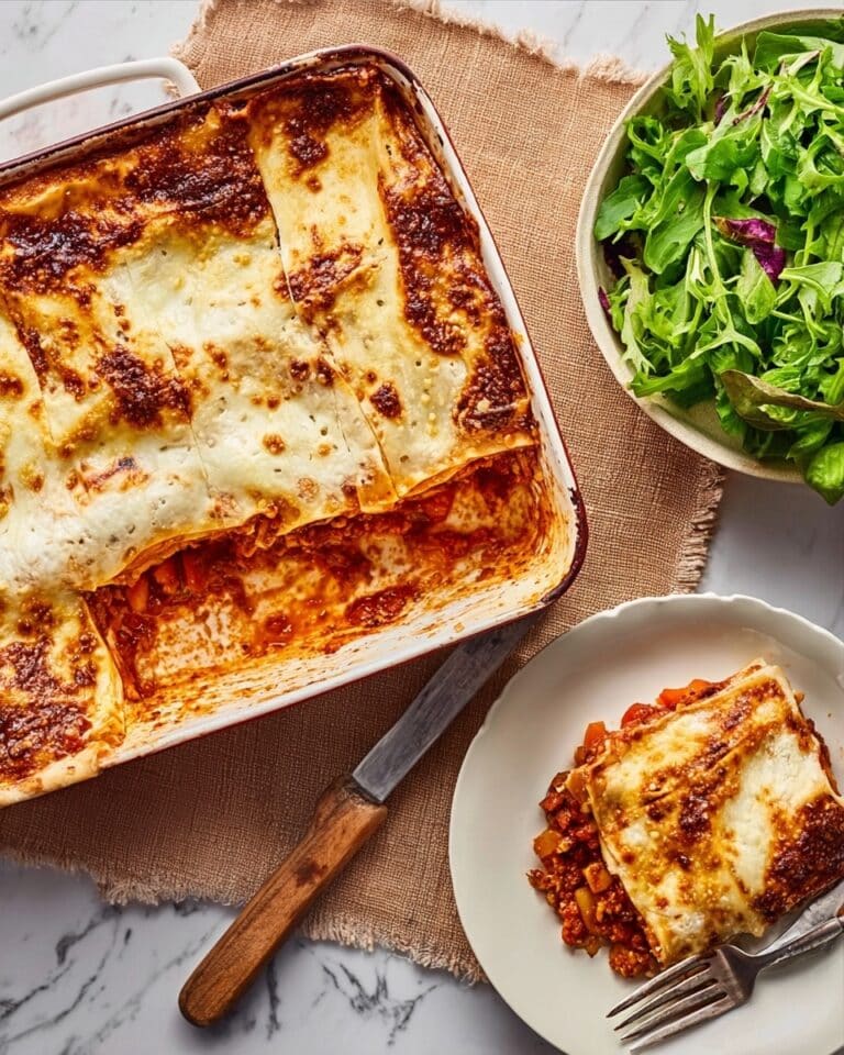 Healthy Beef Lasagne with Wholemeal Pasta and Nutmeg Recipe