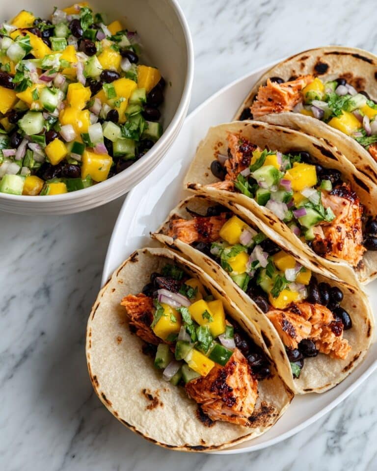 Salmon Tacos with Mango Corn Salsa Recipe