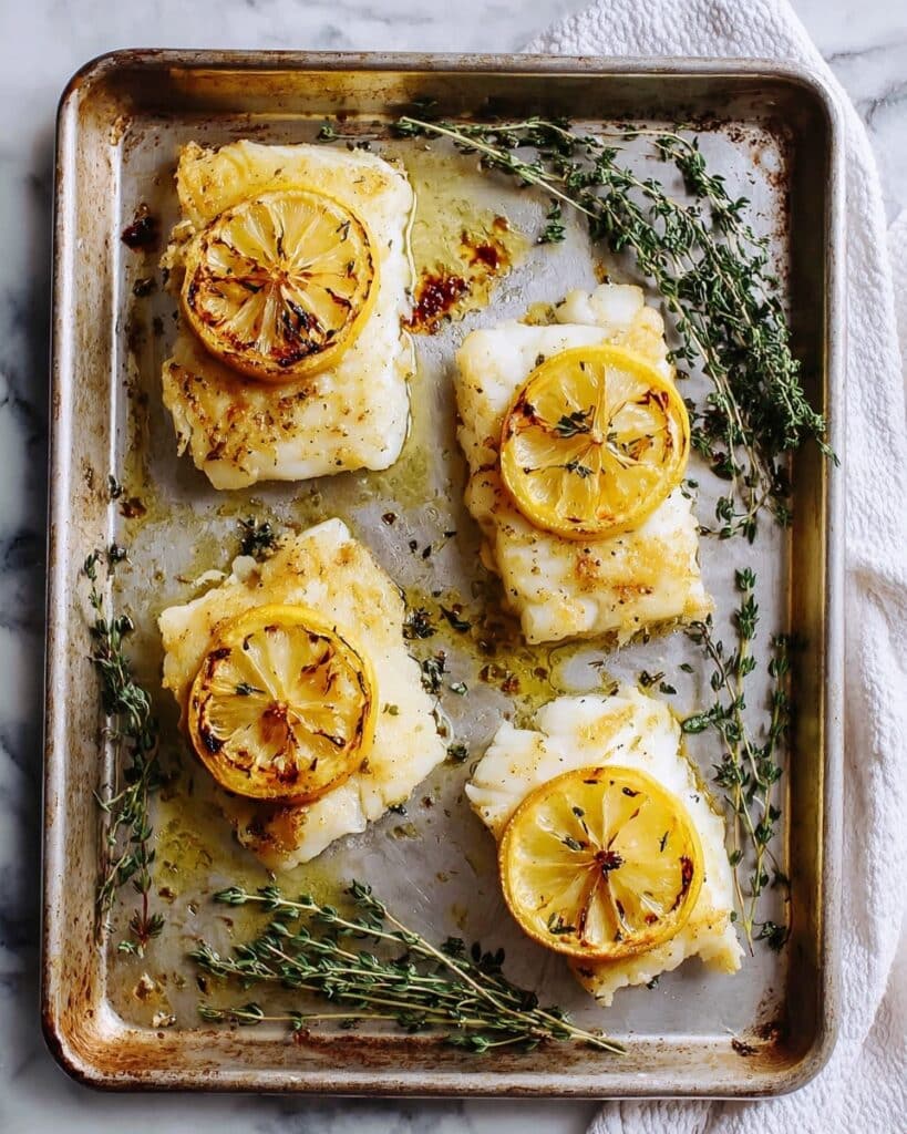 Baked Cod with Lemon and Thyme Recipe