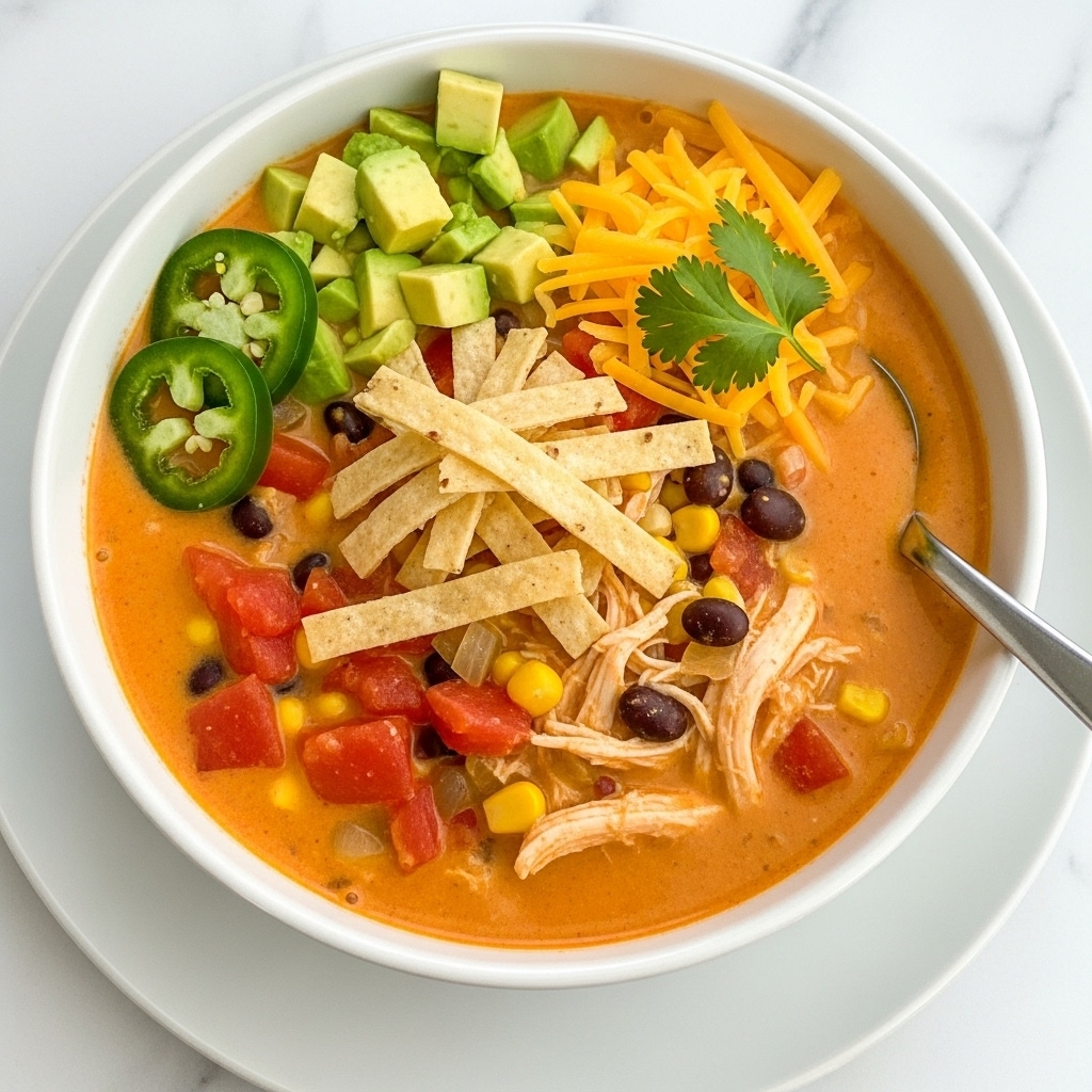 Creamy Chicken Tortilla Soup Recipe