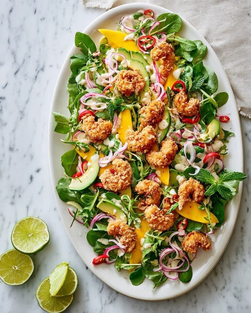 Crispy Coconut Prawn & Mango Salad Recipe