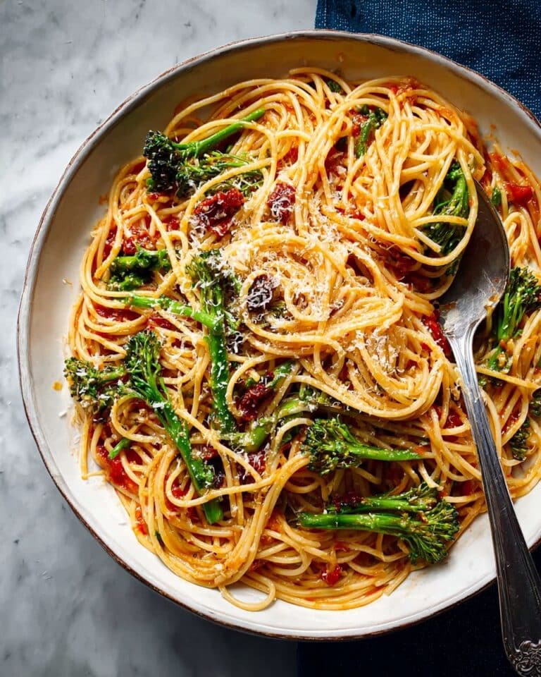 Chorizo & Purple Sprouting Broccoli Carbonara Recipe