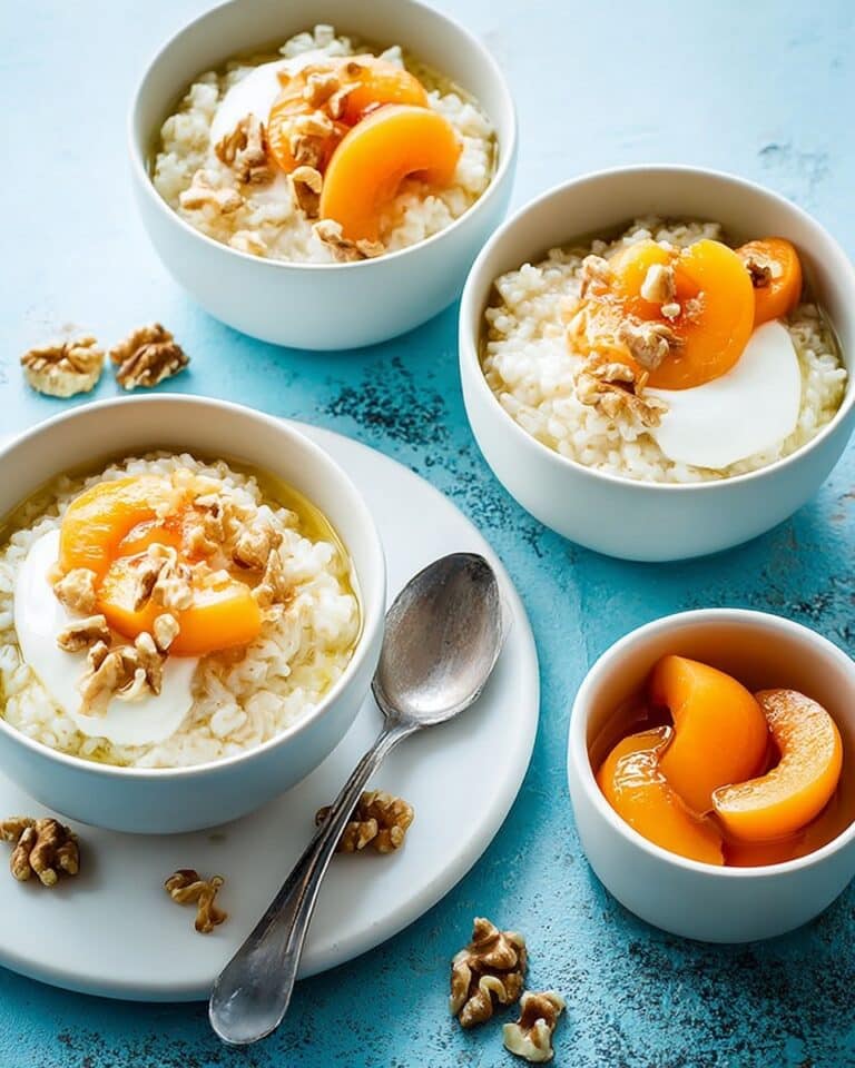 Vanilla and Cinnamon Breakfast Rice with Apricots, Yogurt, and Walnuts Recipe