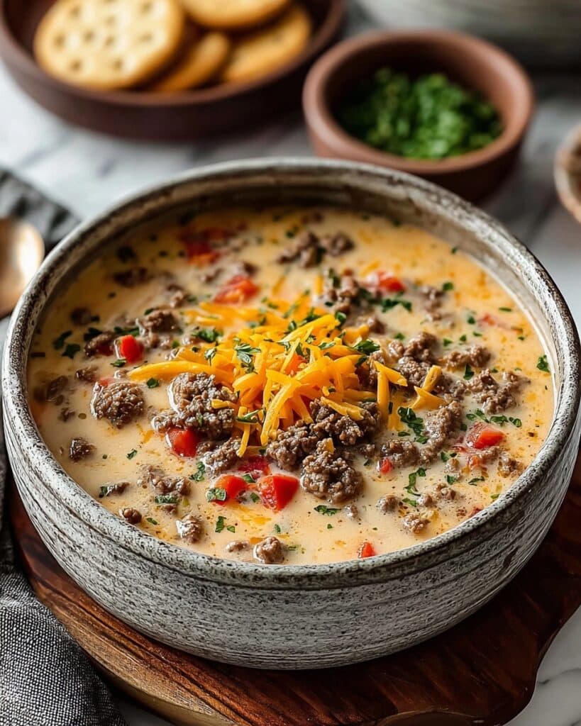 Cheeseburger Soup: A Creamy Comfort Food Delight Recipe