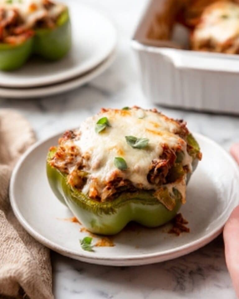 Pizza Stuffed Peppers Recipe