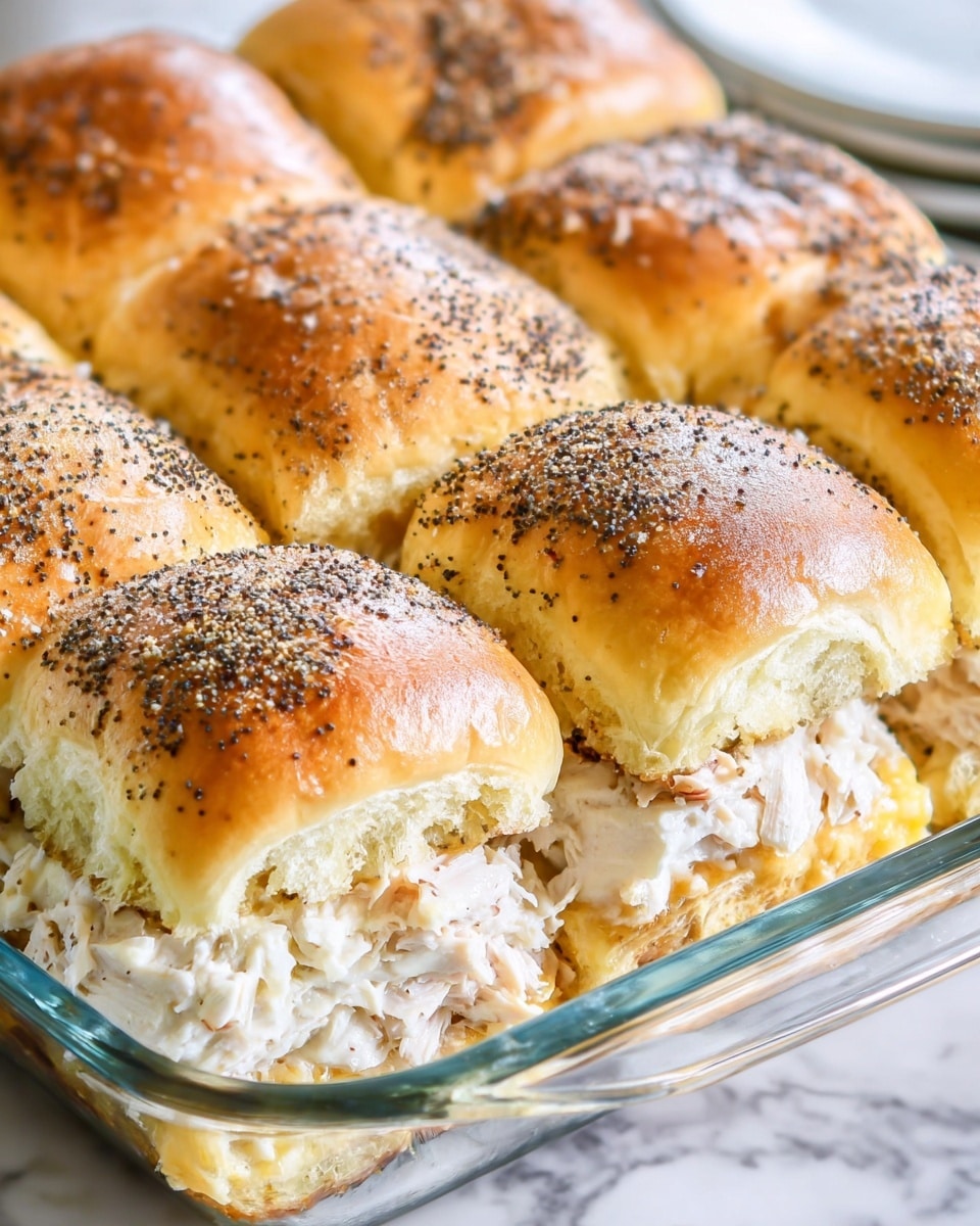 Shredded Chicken Sliders with Provolone and Honey Dijon Glaze Recipe